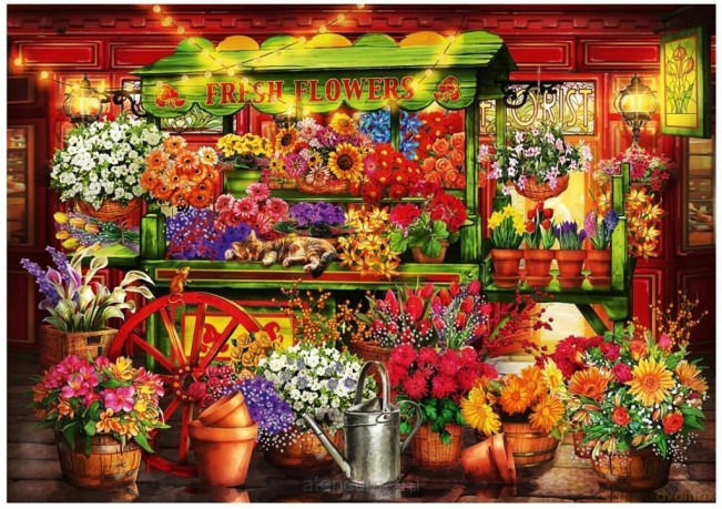 BLUEBIRD PUZZLE 1000 el. Kwiaciarnia Ciro Marchetti [PUZZLE]