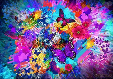 BLUEBIRD PUZZLE 1000 el. Kwiaty i motyle [PUZZLE]