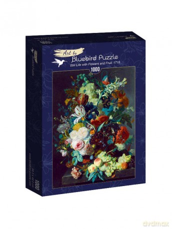 BLUEBIRD PUZZLE 1000 el. Martwa natura z kwiatami i owocami [PUZZLE]