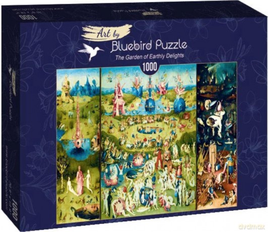 BLUEBIRD PUZZLE 1000 el. Ogród ziemskich rozkoszy -Tryptyk Brue [PUZZLE]