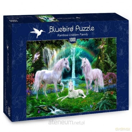 BLUEBIRD PUZZLE 1000 el. Rodzina jednorożców [PUZZLE]