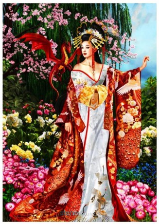 BLUEBIRD PUZZLE 1000 el. Sekkerastoya Królowa Jedwabiu [PUZZLE]