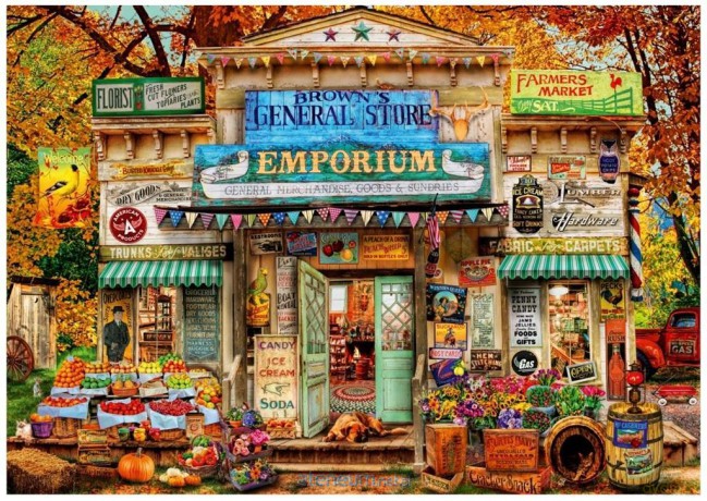 BLUEBIRD PUZZLE 1000 el. Sklep farmera Aimee Stewart [PUZZLE]