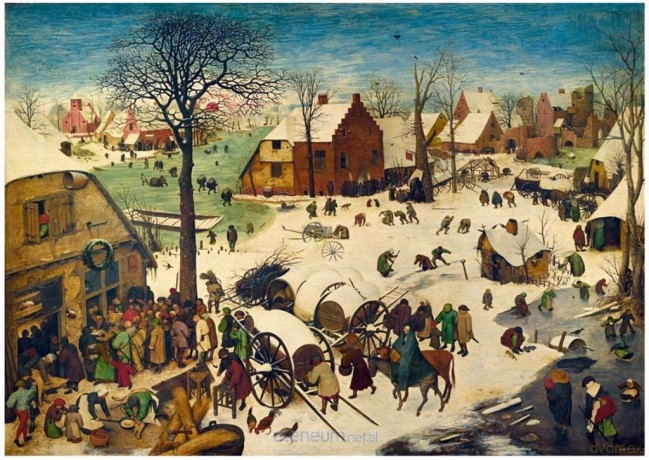 BLUEBIRD PUZZLE 1000 el. Spis ludności w Betlejem,Brughel [PUZZLE]