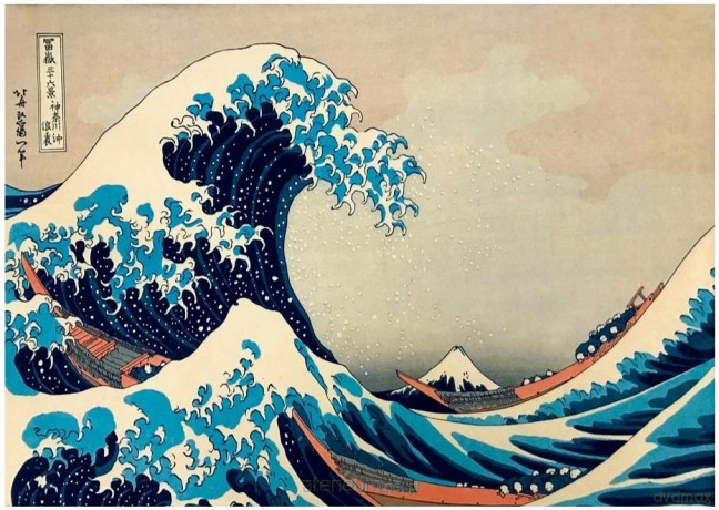 BLUEBIRD PUZZLE 1000 el. Wielka fala, Hokusai [PUZZLE]