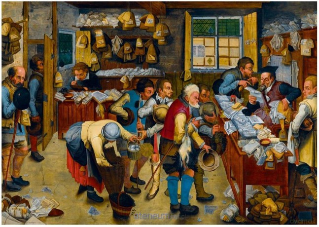 BLUEBIRD PUZZLE 1000 el. Wypłata dziesięciny, Brueghe, 1615 [PUZZLE]