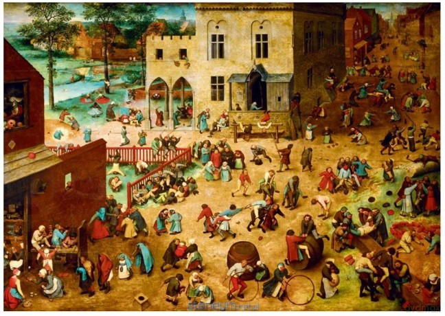 BLUEBIRD PUZZLE 1000 el. Zabawy dziecięce, Brueghel [PUZZLE]