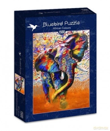 BLUEBIRD PUZZLE 1500 el. Afrykańskie kolory [PUZZLE]