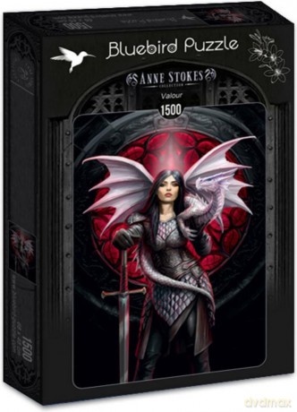 BLUEBIRD PUZZLE 1500 el. Anne Stokes - Królowa Smoków [PUZZLE]