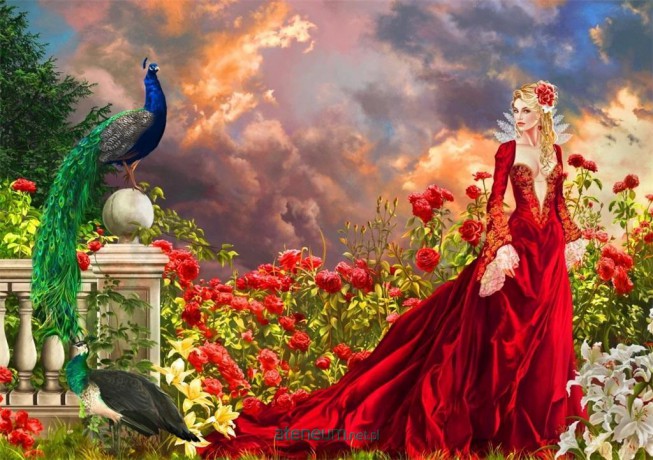 BLUEBIRD PUZZLE 1500 el. Piękność w czerwonej sukni [PUZZLE]