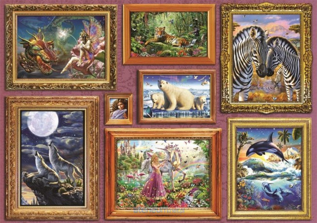 BLUEBIRD PUZZLE 6000 el. Galeria ośmiu obrazów [PUZZLE]