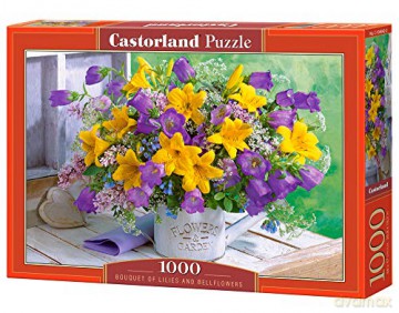 CASTORLAND 1000 el. Bouquet of Lilies and Bellflowers [PUZZLE]