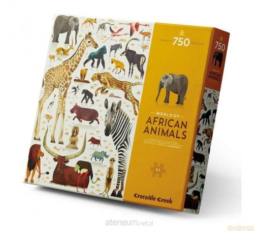 CROCODILE CREEK 750 el. - Świat Zwierząt Afrykańskich [PUZZLE]