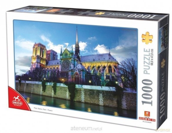 DEICO 1000 el. Francja, Paryż - Katedra Notre Dame [PUZZLE]