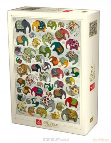 DEICO 1000 el. Natura - Kolorowe słonie [PUZZLE]