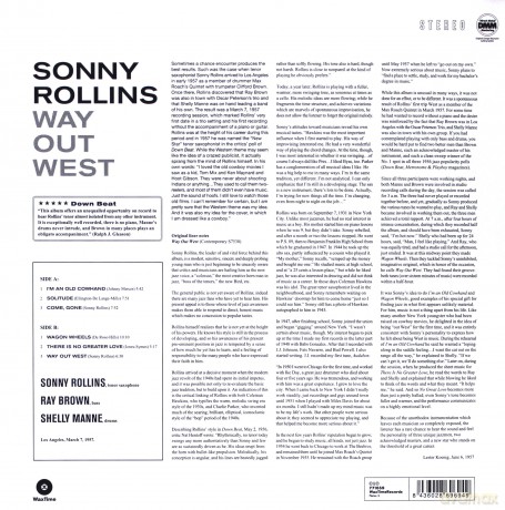 Sonny Rollins: Way Out West [Winyl]