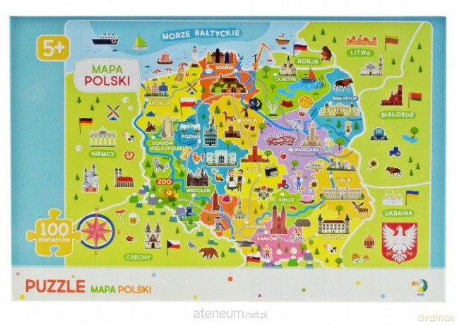 DODO Puzzle Mapa Polski [PUZZLE]
