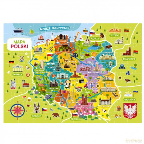 DODO Puzzle Mapa Polski [PUZZLE]