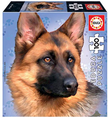 EDUCA 100 el. Psy - Owczarek niemiecki [PUZZLE]