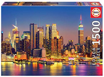 EDUCA 1500 el. Manhattan nocą/Nowy Jork [PUZZLE]