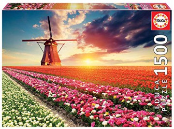 EDUCA 1500 el. Pole tulipanów [PUZZLE]
