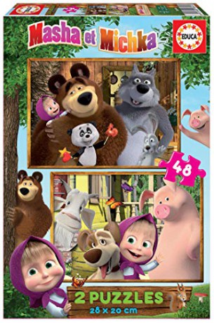 EDUCA 2x48 el. Masza i Niedźwiedź [PUZZLE]