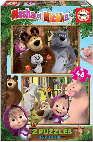 EDUCA 2x48 el. Masza i Niedźwiedź [PUZZLE]