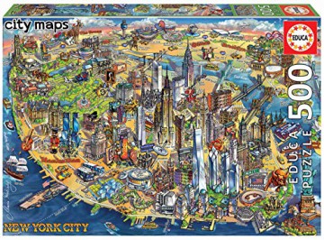 EDUCA 500 el. Mapa Nowego Jorku [PUZZLE]