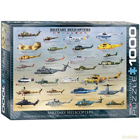 EUROGRAPHICS 1000 el. Helikoptery [PUZZLE]