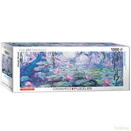 EUROGRAPHICS 1000 el. Lilie wodne, Claude Monet, Panorama [PUZZLE]
