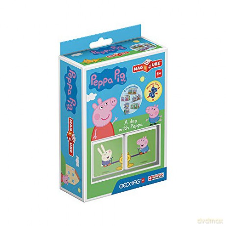 Geomag Magicube Peppa Pig A day with Peppa [KLOCKI]