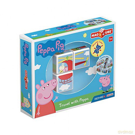 Geomag Magicube Peppa Pig Travel with Peppa [KLOCKI]
