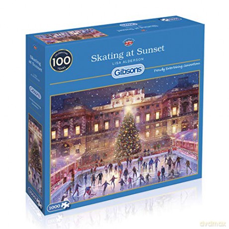 GIBSONS 1000 el. Jazda na łyżwach w świątecznym [PUZZLE]