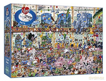 GIBSONS 1000 el. Kocham zwierzęta [PUZZLE]