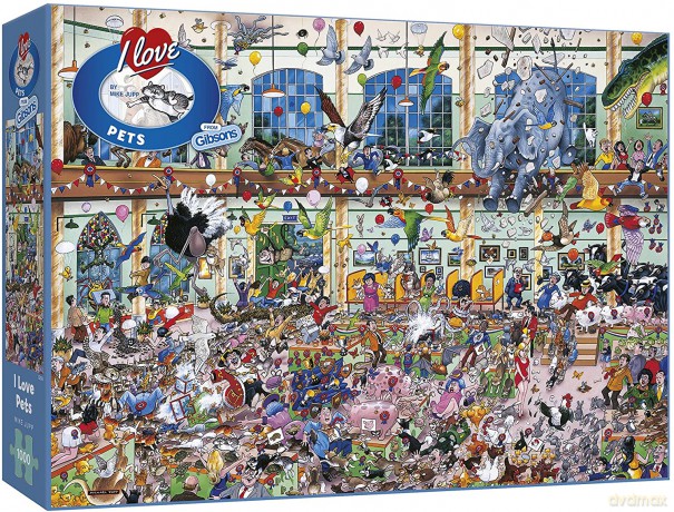 GIBSONS 1000 el. Kocham zwierzęta [PUZZLE]