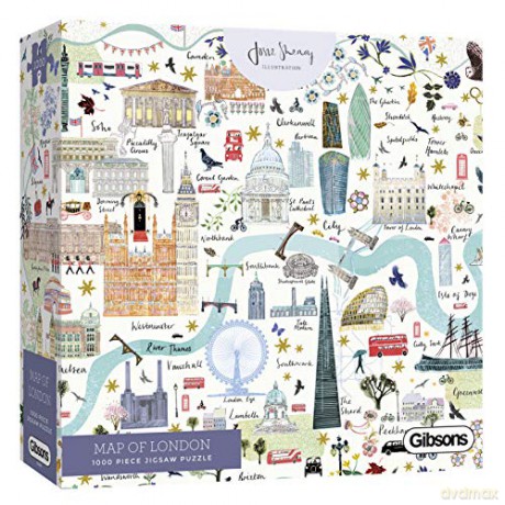 GIBSONS 1000 el. Mapa Londynu [PUZZLE]