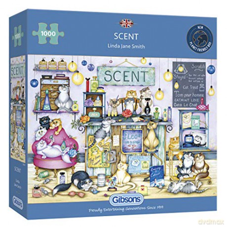 GIBSONS 1000 el. Salon pielęgnacji dla kotów [PUZZLE]