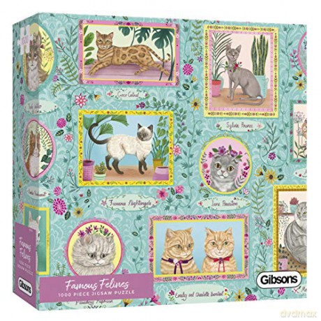 GIBSONS 1000 el. Słynne koty [PUZZLE]