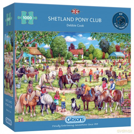 GIBSONS 1000 el. Stadnina kuców szetlandzkich [PUZZLE]