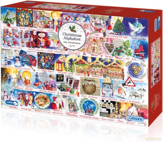 GIBSONS 1000 el. Świąteczny alfabet [PUZZLE]