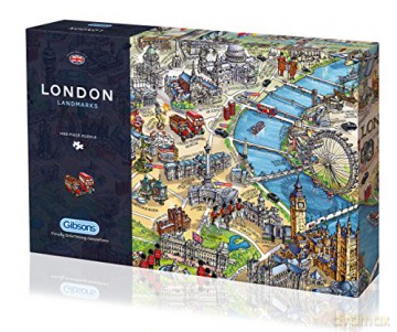 GIBSONS 1000 el. Zabytki Londynu [PUZZLE]