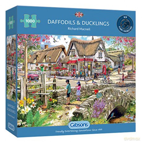 GIBSONS 1000 el. Żonkile i kaczuszki [PUZZLE]