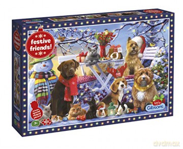 GIBSONS 150 el. Świąteczni przyjaciele [PUZZLE]