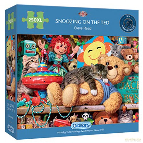 GIBSONS 250 el. XL Drzemka na pluszowym misiu [PUZZLE]