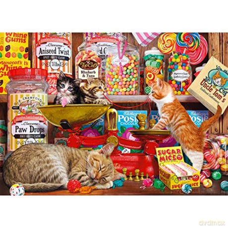 GIBSONS 500 el. Koty i słodycze [PUZZLE]