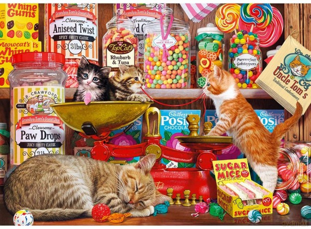 GIBSONS 500 el. Koty i słodycze [PUZZLE]