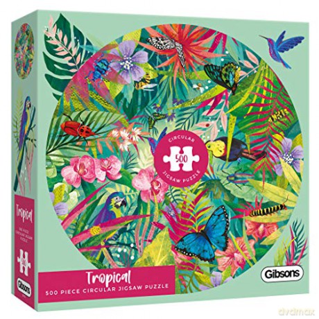 GIBSONS 500 el. Las tropikalny (okrągłe) [PUZZLE]