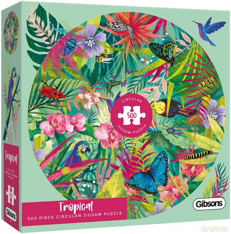 GIBSONS 500 el. Las tropikalny (okrągłe) [PUZZLE]