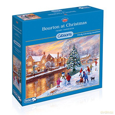 GIBSONS 500 el. Wieś Bourton w świątecznym nastroju [PUZZLE]