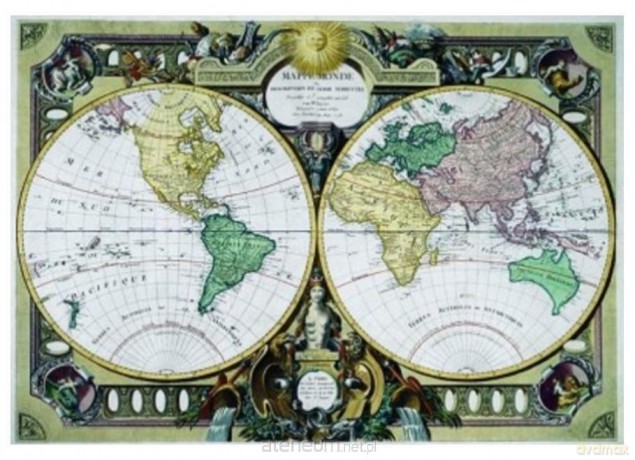 IMPRONTE EDIZIONE 1000 el. Mapa świata [PUZZLE]